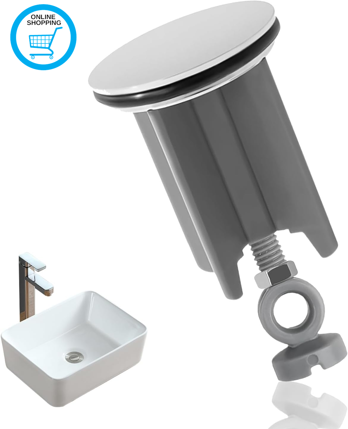 40Mm Pop up Sink Plug, Pop up Basin Plug Replacement, Bathroom Basin Sink Plug,
