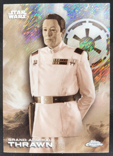 2025 Topps Chrome Star Wars Grand Admiral Thrawn Black & White Shimmer AP2