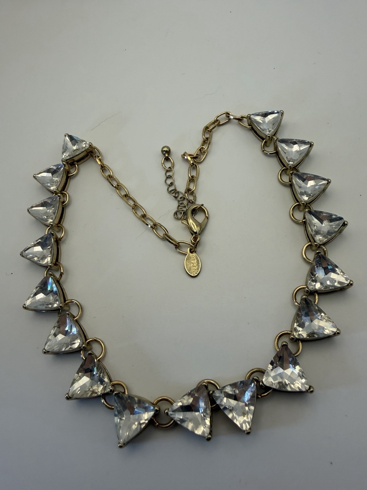 Express Clear Crystal Rhinestone Statement Neckla… - image 2