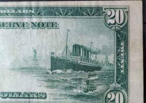 1914 $20 FEDERAL RESERVE NOTE LARGE 3 C, 🌟PHILADELPHIA, PA.🌟RARE🌟XF - Picture 19 of 19