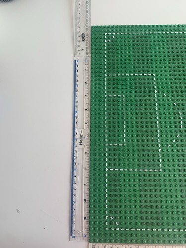 Football (soccer) Lego Pitch/Field X2 35 Cm By 35 Cm - Picture 8 of 9