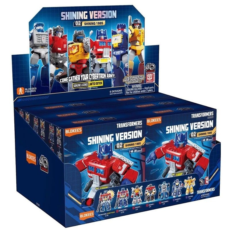 Transformers Blokees Shining Version 02 Wave 2 présentoir de 6 figurines