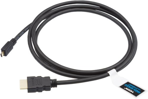 1M HDMI Typ A auf Micro HDMI Typ D vergoldet Kabel V1.4 1440p 4K - 1 Meter - Bild 4 von 5