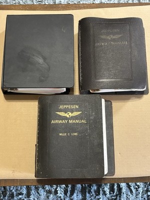 Lot of 3 Jeppesen Airway Manual Charts Maps #1