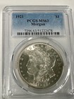 New Listing1921 Morgan Silver Dollar Pcgs Ms63 Lustrous Bu $1 Coin Greater Eye Appeal *478