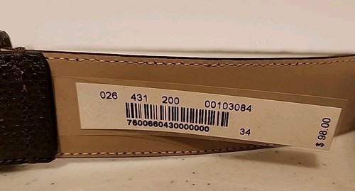 Herren BROOK BROTHERS Gürtel NEU Braun Leder Made in Italy 34 - Bild 3 von 4