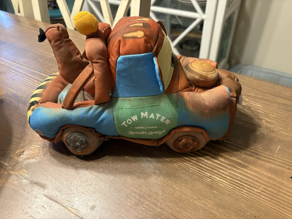 Camión de remolque de felpa suave Talking Mater de Disney Pixar Cars probado funciona 12" Foto 2 de 3