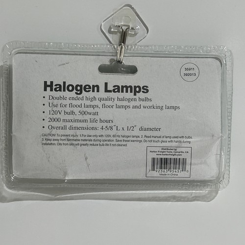 Halogen Lamps BULBS 500W 120V Pack of 2 NEW #95457. 2000 MAX LIFE HOURS - Bild 4 von 5