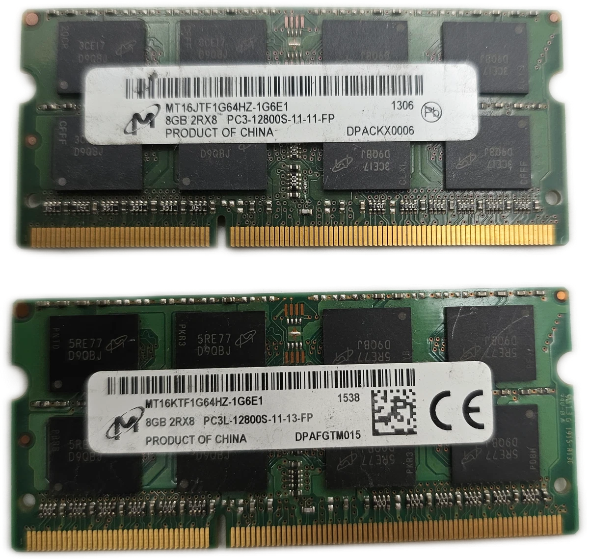Preços baixos em Micron PC3-12800 (DDR3-1600) 8 GB de memória (RAM
