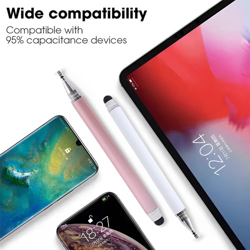 Lápiz óptico 2 en 1 para pantalla táctil 3 piezas lápiz óptico universal de alta precisión para... - Imagen 5 de 7