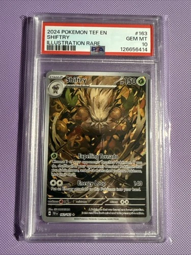 2024 POKEMON TEF EN-TEMPORAL FORCES ILLUSTRATION RARE #163 SHIFTRY PSA 10
