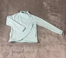 Athleta Pullover Youth Size XL Asymmetrical Zip Blue