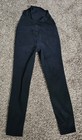 Madewell Jeans Women Maternity Sz 27 Black Skinny Over Belly Pull On Denim Lunar — photo 3