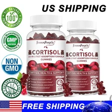 Cortisol 15-IN-1 Supplement Gumeis with Magnesium Ashwagandha L-Theanine