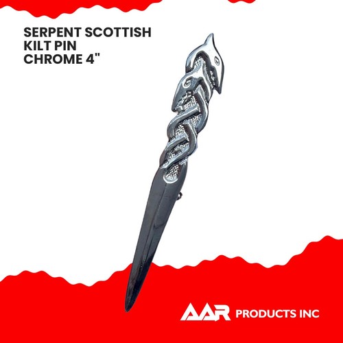 Kilt Pin Scottish AAR Brand Celtic Crest Antique/Chrom Brass Finish Size 4" New - Bild 6 von 47