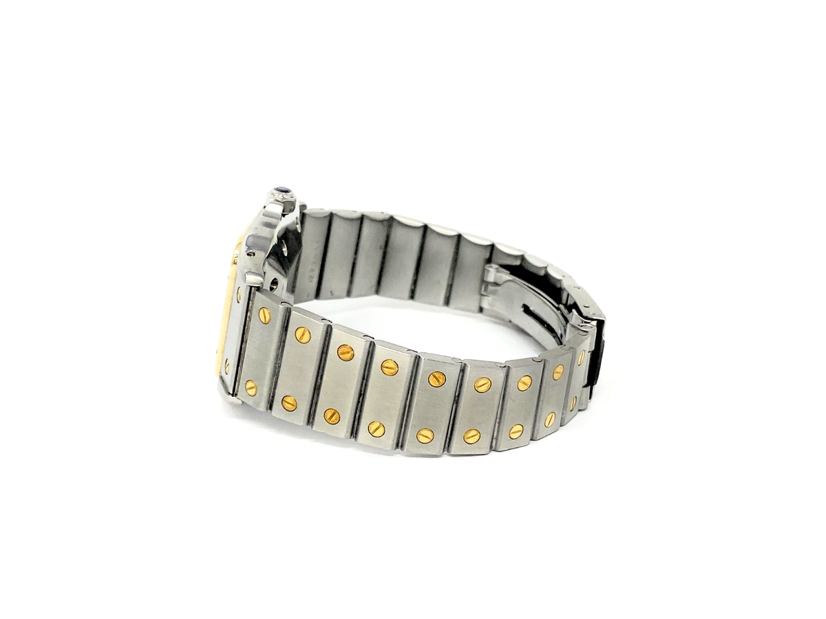 Cartier Santos AC23.80 S. Steel & 18k Santos Galbee 29mm Watch | eBay