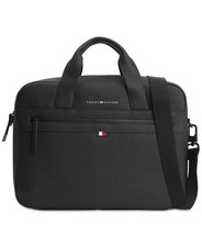 Tommy Hilfiger Hombre Essential Bolso para Computadora Negro Sin Talla
