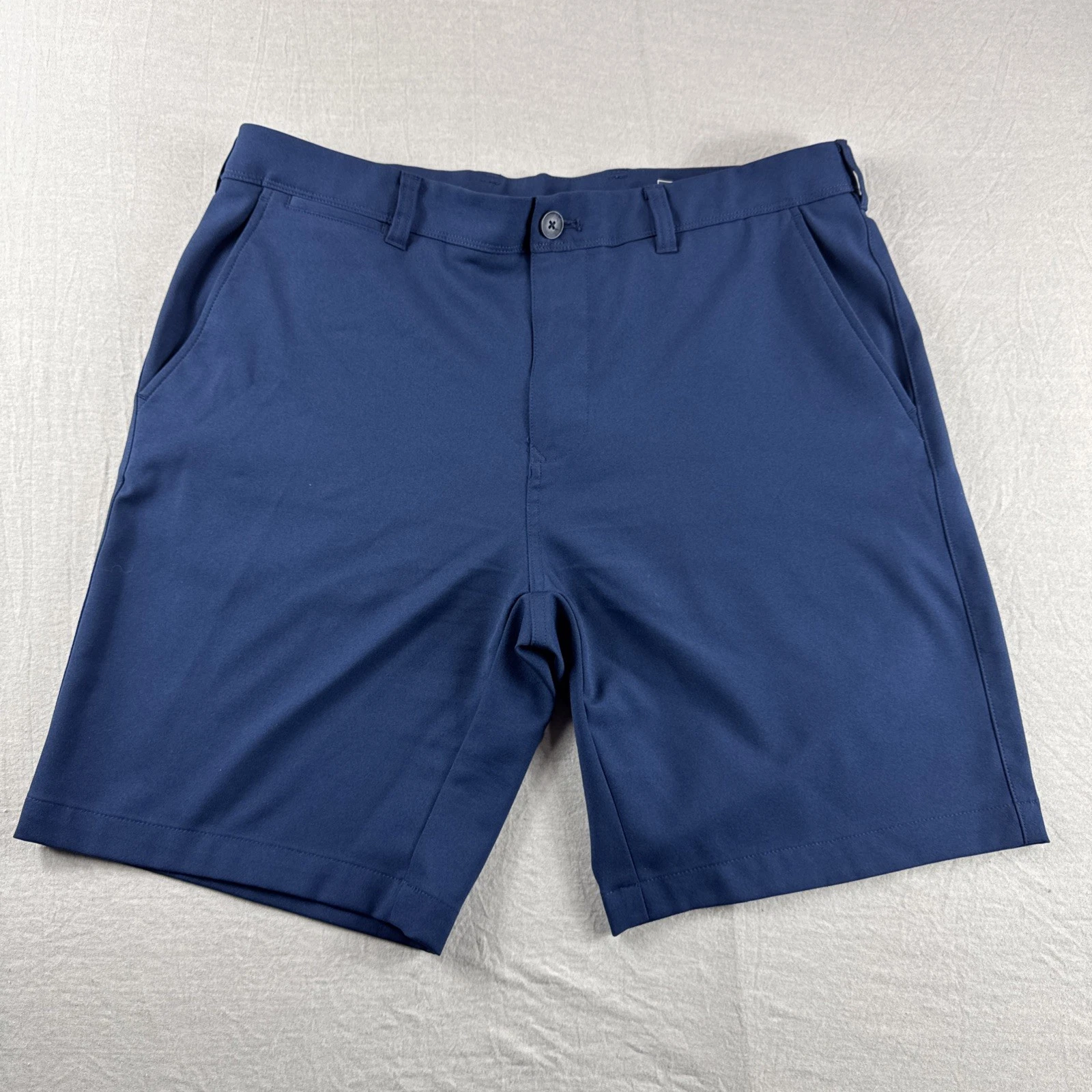 Mizzen Main Baron Shorts Mens 34 Blue Chino Golf Performance Casual Preppy 9”