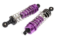 Purple Alloy Machined Shocks for 1/10 On-Road RC Car, 72mm Length