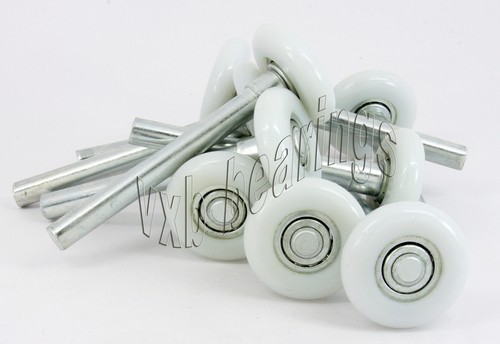 Menge 10 Nylon Laufrad Garagentor Lager Rollen Gleiter Kunststoff Führung - Bild 8 von 12