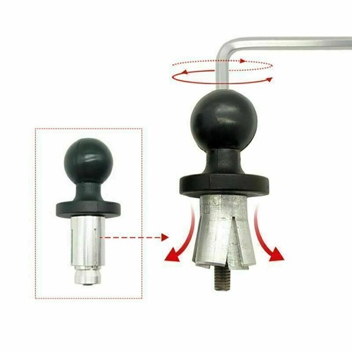 For Phone Holder RAM Mount Motorcycle Bike Fork Stem Metal Base With Ball - Picture 3 of 6