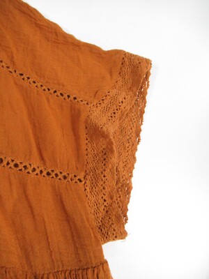 NWT ZARA Women's Terracotta Embroidered Jumpsuit Dress Size M #OS596 | eBay
