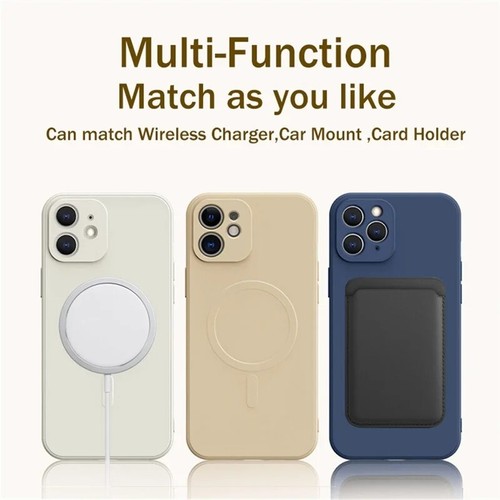 Magsafe Magnetic Silicone Strap Case For iPhone 15 16 14 13 12 11 Pro Max Mini - Picture 6 of 15