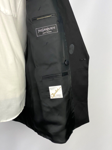 Men's YVES SAINT LAURENT Tuxedo Wool Luxury Blazer Jacket Coat Size EU 52 UK 42 - Picture 9 of 22