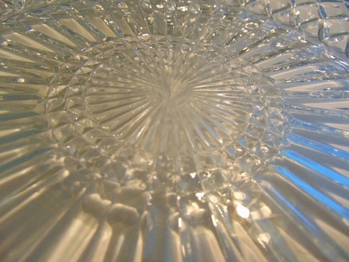 Depression Glass Dinner Plates Clear Waterford ( Waffle) 9.5" - Picture 7 of 12