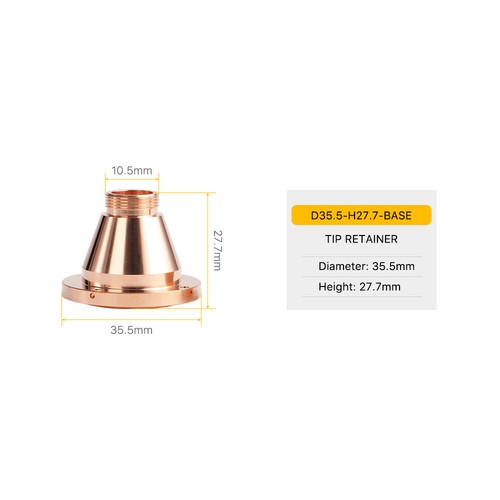 Bullet Laser Nozzle Single Double Layer for Raytools Fiber Laser Cutting Head - Picture 7 of 24