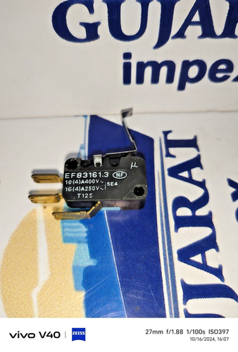 LOT 10PCS Crouzet EF83161.3 Micro Limit Switch 3-pin 16A 250V T125 free shipping - Picture 4 of 5