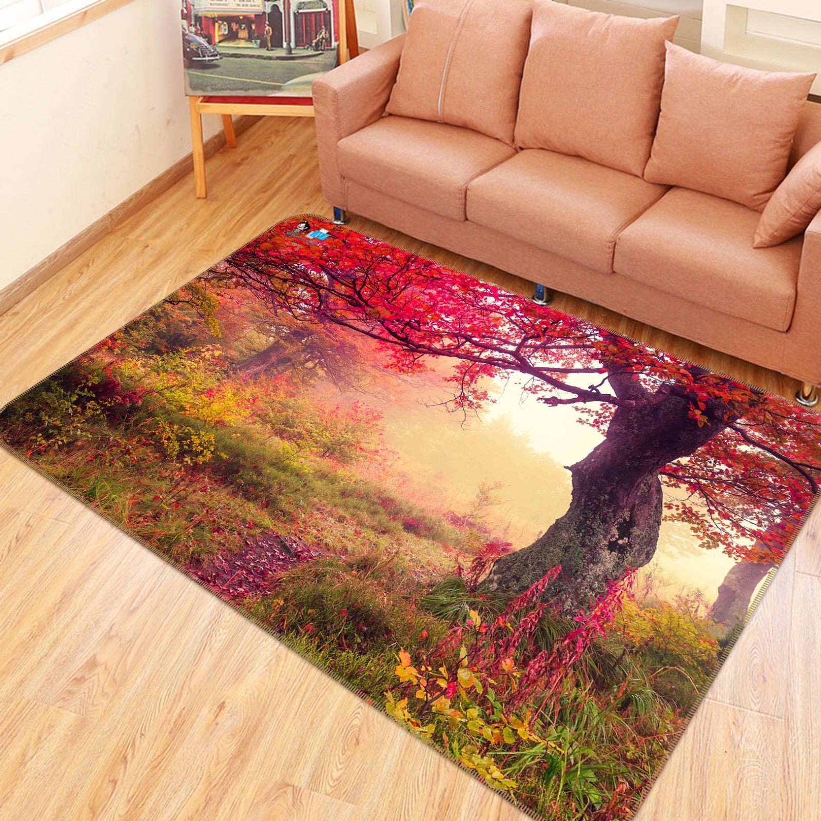 3d alberi rosso 20 antiscivolo TAPPETO TAPPETINO BAGAGLIAIO Qualità Tappeto Elegante De 3d alberi rosso 20 antiscivolo TAPPETO TAPPETINO BAGAGLIAIO Qualità Tappeto Elegante De