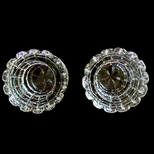Heavy Crystal Votive Candle Holders High Quality Glass Rare 3” (Set of 2) - Bild 3 von 9