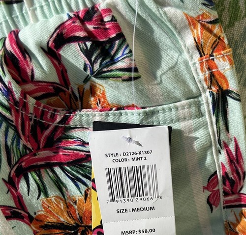 Neu Shorts Hawaiian Good Vibes bequem sexy Blumen Taschen Gr. M #e17 - Bild 5 von 10
