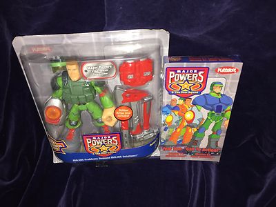 New 2003 Hasbro Playskool Major Powers Star Squad Commander & VHS Call To Action
