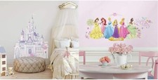 Disney Princess Castle  Princess Glow Peel  Stick Wall Decals Combo Set
