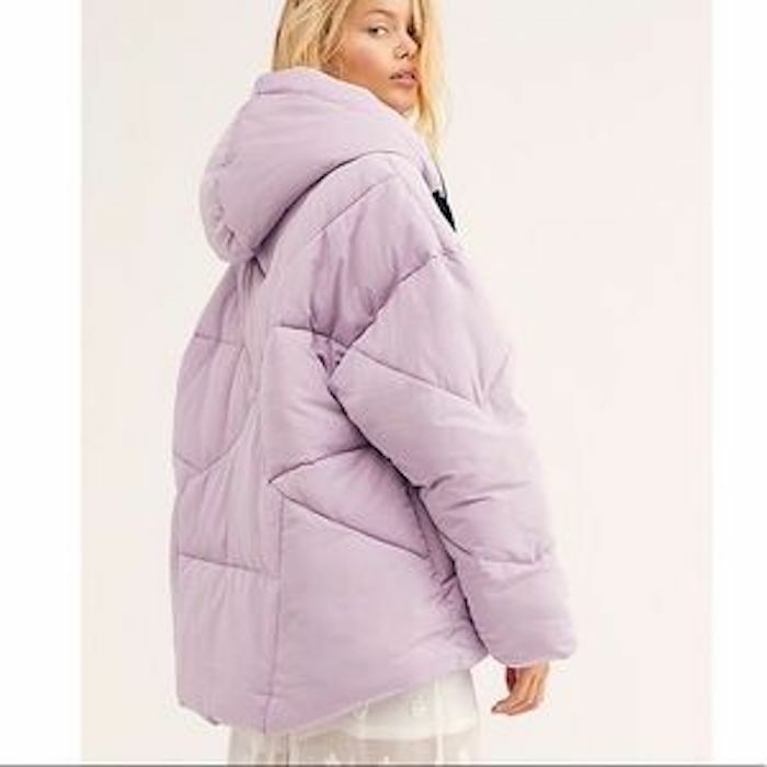 Hailey Puffer Coat Jacket Lilac Cloud 