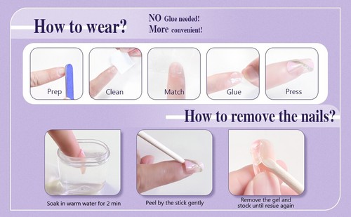 Luxury Gold Chrome Press-On Nails Reusable Gel Manicure Set Elegant & Trendy 24x - Picture 11 of 11