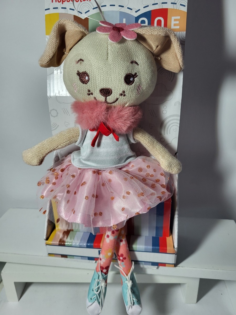 Hopscotch Lane Knit Plush Soft Body Dolls Rosy