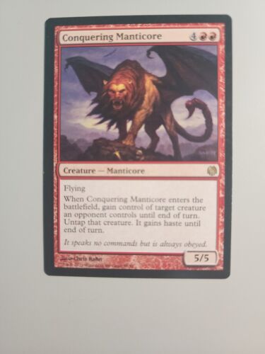 MTG Conquering Manticore Duel Decks: Heroes VS Monsters 55/81 Regular Rare - Picture 1 of 1