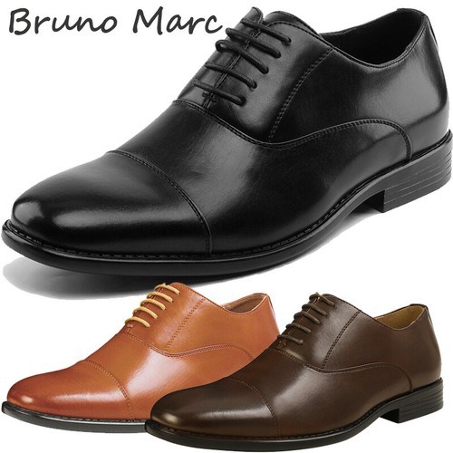 Bruno Marc Mens Leather Dress Shoes 