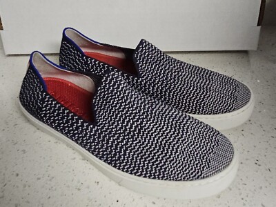 Rothy’s The Original Slip-On Sneaker Shoe Maritime Gradient Women’s 9.5 Red Blue Rothy main image 4