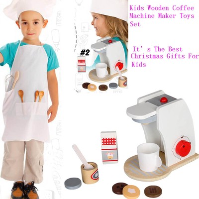 wooden coffee machine toy