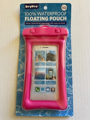 Dry Pro 100% WaterProof Floating Pouch Protect Smartphones Includes Strap 