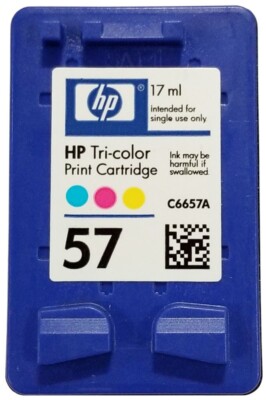 HP 57 C6657AN Tri-Color Inkjet Print Cartridge