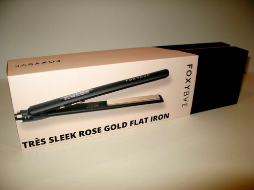 FoxyBae Tres Sleek Rose Gold Flat Iron. TZ-FI-BK-ROSE. - Picture 3 of 3