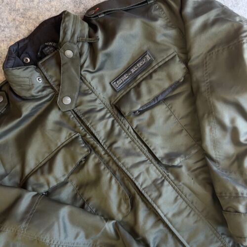 Chaqueta de Motocicleta Hein Gericke Para Hombre 2XL Verde Cremallera Completa Malla Forrada Cuello Simulado - Imagen 4 de 11