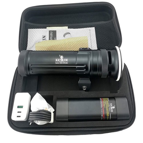 Kraken Hydra 15000 WRGBU (15000 Flood 18000 Burst Lumens) Underwater Video Light - 第 3/3 張圖片
