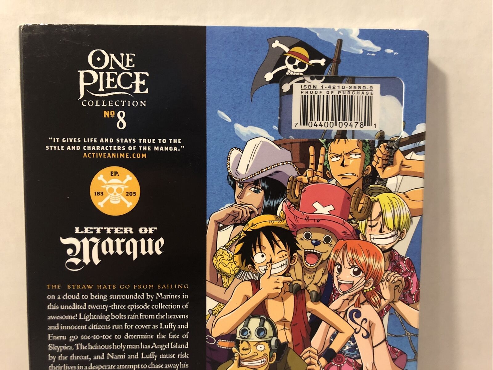 One Piece DVD Collection 8 (Hyb) (Eps 183-205) Uncut  One piece anime  episodes, One piece dvd, Watch one piece