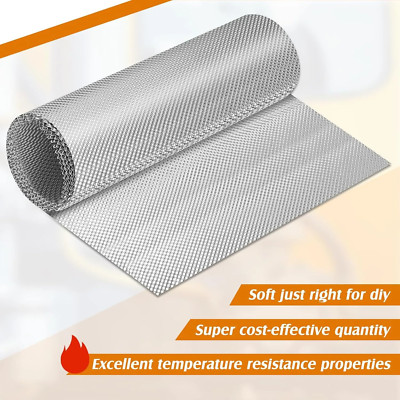 Embossed Reflective Aluminum Sheet Heat Shield 20'' X 28'' Diamond Pattern Thick
